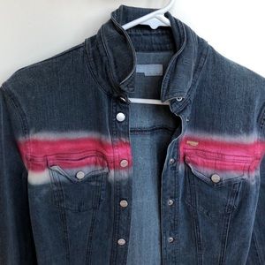 ICEJEANS ***VINTAGE*** 90’s hot pink jean jacket